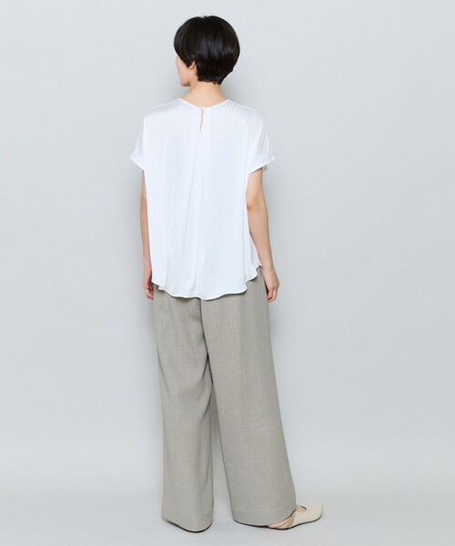 MOGA（モガ）の「ソフトカラミワイドシルエットパンツ［セットアップ可能］（その他パンツ・レディース・ネイビー/カーキ・2）」の14枚目の写真