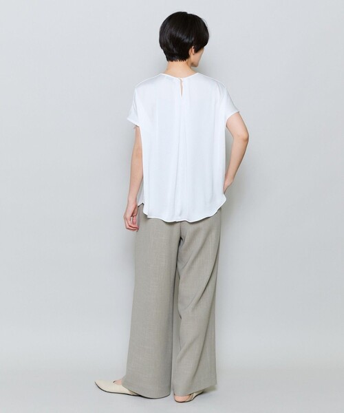 MOGA（モガ）の「ソフトカラミワイドシルエットパンツ［セットアップ可能］（その他パンツ・レディース・ネイビー/カーキ・2）」の15枚目の写真
