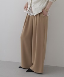 PULUTOARLE ダブルタックドレスフレイドパンツ