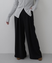 PULUTOARLE ダブルタックドレスフレイドパンツ