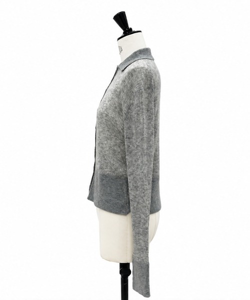 STUDIOUS(ステュディオス)の「【STUDIOUS/ステュディオス】Cashmere Blend Polo Knit/カシミアブレンドポロニット/ウォッシャブル/(カーディガン/ボレロ・レディース・ライトグレー/アイボリー/モカ・FREE)」の10枚目の写真