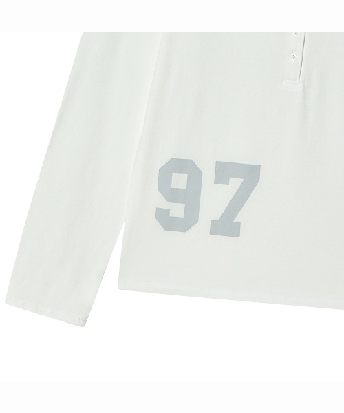 PRENDA(プレンダ)の「DEPT NUMBERING ヘンリー長袖Tシャツ ホワイト(Tシャツ/カットソー・レディース・その他・FREE)」の6枚目の写真