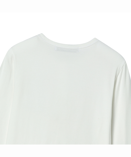 PRENDA(プレンダ)の「DEPT NUMBERING ヘンリー長袖Tシャツ ホワイト(Tシャツ/カットソー・レディース・その他・FREE)」の7枚目の写真