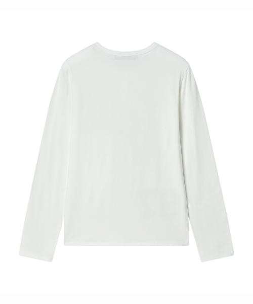 PRENDA(プレンダ)の「DEPT NUMBERING ヘンリー長袖Tシャツ ホワイト(Tシャツ/カットソー・レディース・その他・FREE)」の8枚目の写真