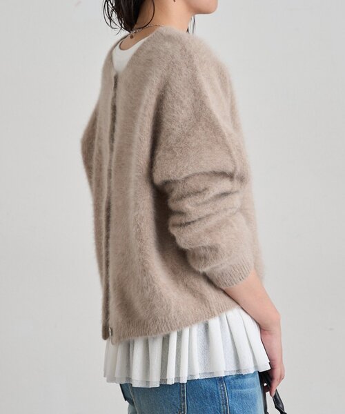 LOUNGEDRESS(ラウンジドレス)の「《レイヤードアイテム》ペプラムインナーカットソー(キャミソール・レディース・ブラック/オフホワイト・FREE)」の4枚目の写真