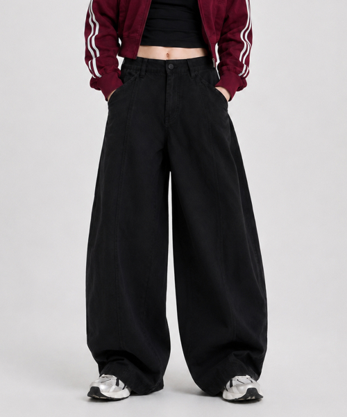 FOR THE FIT(フォーザーフィット)の「365毎日切り替えバルーンパンツ_4color(その他パンツ・レディース・ベージュ/ブラウン/クリーム/ブラック・SMALL/MEDIUM/LARGE/X-LARGE/XX-LARGE)」の9枚目の写真