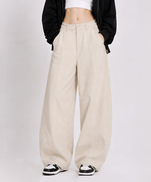 FOR THE FIT(フォーザーフィット)の「365毎日切り替えバルーンパンツ_4color(その他パンツ・レディース・ベージュ/ブラウン/クリーム/ブラック・SMALL/MEDIUM/LARGE/X-LARGE/XX-LARGE)」の11枚目の写真