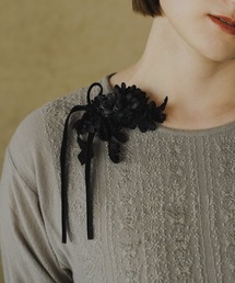m.soeur（エムスール）の「デイジーとリボンのクリップ（バレッタ/ヘアクリップ）」