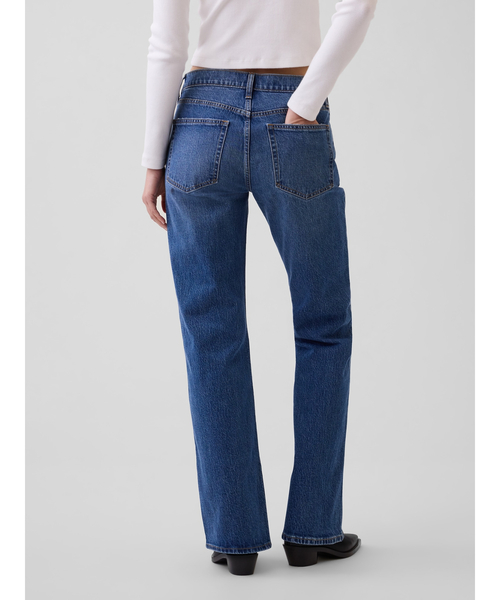 GAP（ギャップ）の「ミッドライズ リラックスフィット フレアデニム（デニムパンツ・レディース・インディゴブルー・24/25）」の4枚目の写真