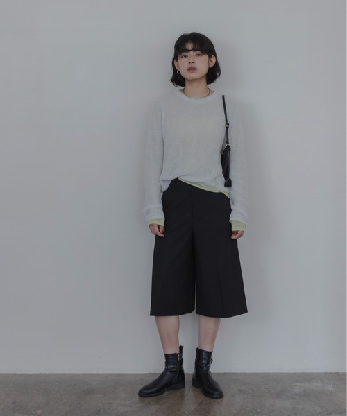 Eimee Law(エイミーロウ)の「シアーモヘアレイヤードニット(ニット/セーター・レディース・ピンク/ライトグレー/ライトブルー・FREE)」の4枚目の写真