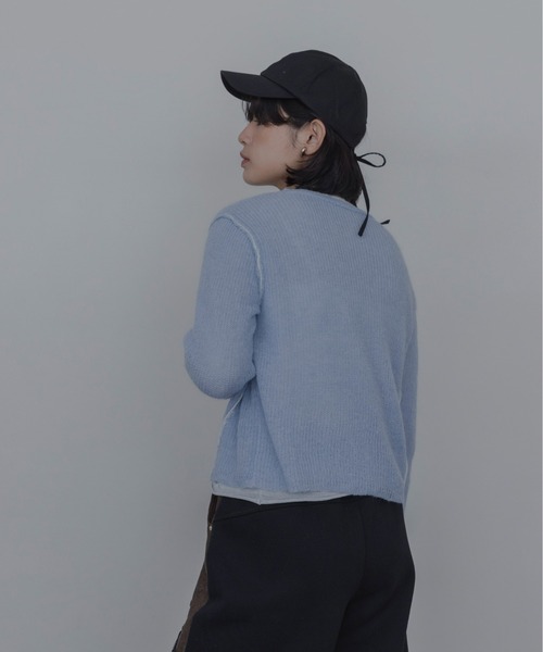Eimee Law(エイミーロウ)の「シアーモヘアレイヤードニット(ニット/セーター・レディース・ピンク/ライトグレー/ライトブルー・FREE)」の14枚目の写真