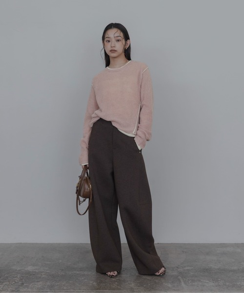 Eimee Law(エイミーロウ)の「シアーモヘアレイヤードニット(ニット/セーター・レディース・ピンク/ライトグレー/ライトブルー・FREE)」の16枚目の写真