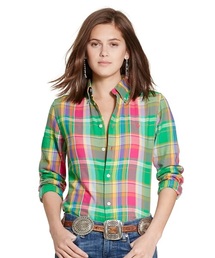 POLO RALPH LAUREN | プラッド コットン ツイル シャツ(シャツ/ブラウス)