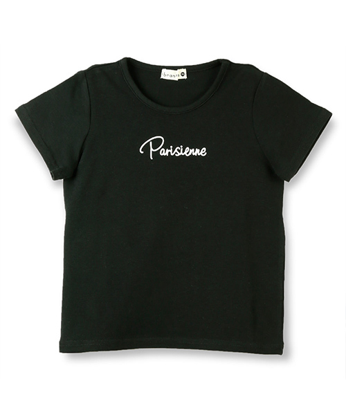 BRANSHES(ブランシェス)の「シンプルロゴプリントTシャツ(Tシャツ/カットソー・キッズ・ブラック/オフホワイト・100cm/110cm/120cm/90cm/130cm/140cm)」の2枚目の写真