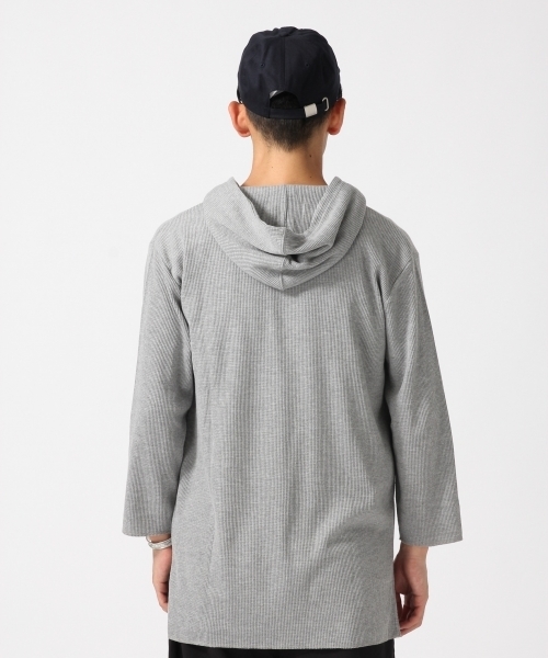 RAGEBLUE(レイジブルー)の「<トレンドのロング丈>ワッフルパーカ7分袖/730095(Tシャツ/カットソー・メンズ・ホワイト/キャメル/ブラック/グレー・LARGE/MEDIUM)」の11枚目の写真