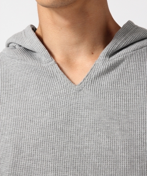 RAGEBLUE(レイジブルー)の「<トレンドのロング丈>ワッフルパーカ7分袖/730095(Tシャツ/カットソー・メンズ・ホワイト/キャメル/ブラック/グレー・LARGE/MEDIUM)」の12枚目の写真