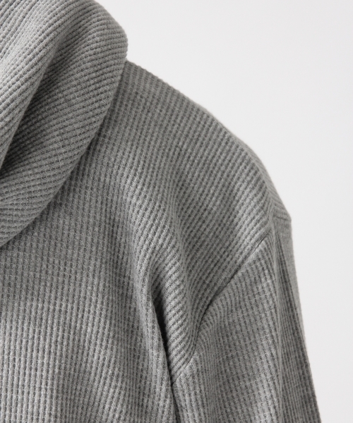 RAGEBLUE(レイジブルー)の「<トレンドのロング丈>ワッフルパーカ7分袖/730095(Tシャツ/カットソー・メンズ・ホワイト/キャメル/ブラック/グレー・LARGE/MEDIUM)」の8枚目の写真