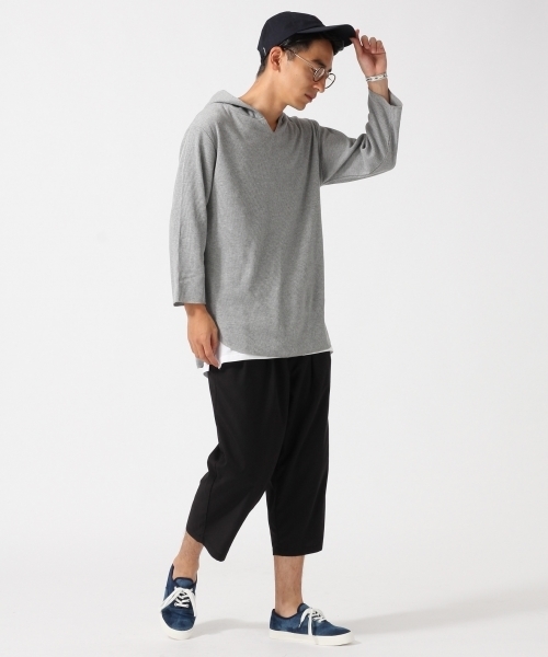 RAGEBLUE(レイジブルー)の「<トレンドのロング丈>ワッフルパーカ7分袖/730095(Tシャツ/カットソー・メンズ・ホワイト/キャメル/ブラック/グレー・LARGE/MEDIUM)」の18枚目の写真