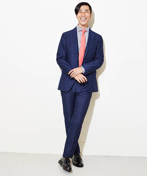 GLOSTER（グロスター）の「DENIM　ジャージジャケット（テーラードジャケット・メンズ・インディゴブルー・46/48/44）」の14枚目の写真