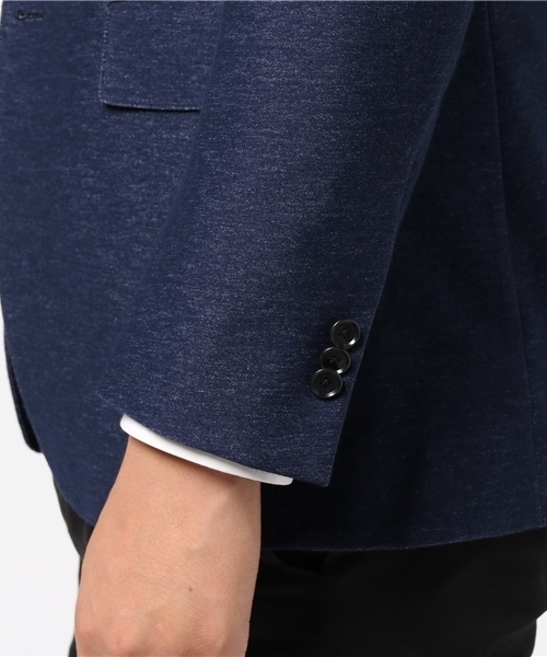 GLOSTER（グロスター）の「DENIM　ジャージジャケット（テーラードジャケット・メンズ・インディゴブルー・46/48/44）」の7枚目の写真