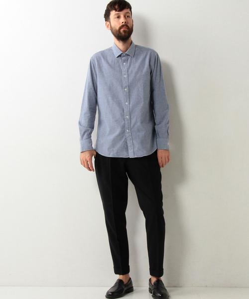 UNITED ARROWS（ユナイテッドアローズ）の「USET フランネル スモール ワイド◆（シャツ/ブラウス・メンズ・ロイヤルブルー/ライトピンク/ダークグレー/ホワイト・X-SMALL/X-LARGE/LARGE/MEDIUM/SMALL/XX-LARGE）」の8枚目の写真