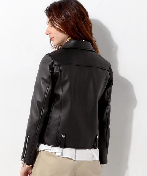 UNITED ARROWS（ユナイテッドアローズ）の「UWBT レザー ライダース ジャケット ◆（ライダースジャケット・レディース・ブラック・40/36/38）」の12枚目の写真