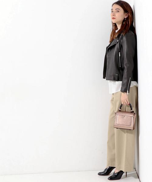 UNITED ARROWS（ユナイテッドアローズ）の「UWBT レザー ライダース ジャケット ◆（ライダースジャケット・レディース・ブラック・40/36/38）」の6枚目の写真