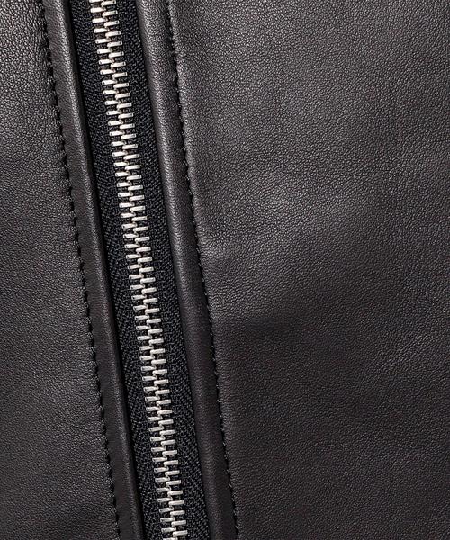 UNITED ARROWS（ユナイテッドアローズ）の「UWBT レザー ライダース ジャケット ◆（ライダースジャケット・レディース・ブラック・40/36/38）」の3枚目の写真