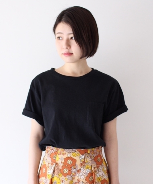 Banner Barrett(バナーバレット)の「エンブロイダリー オーバーサイズTシャツ(Tシャツ/カットソー・レディース・ブラック/ホワイト/ブラウン・38)」の5枚目の写真