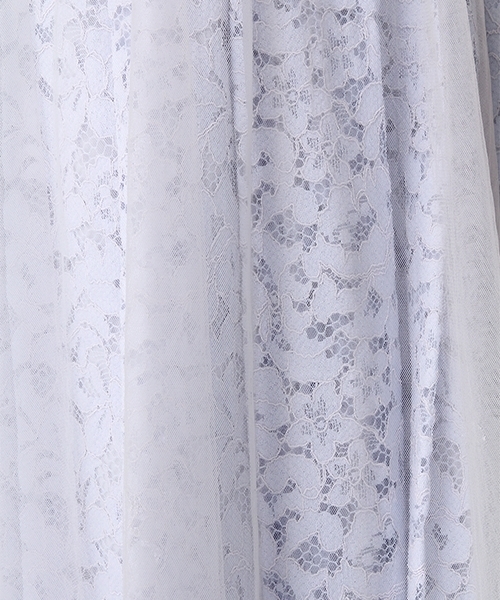 Andemiu(アンデミュウ)の「【チュールが取れる2WAY】レースXチュール2WAYスカート749708(スカート・レディース・ネイビー/ライトグレー/ピンク・FREE)」の11枚目の写真