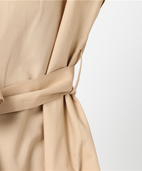 SHIPS for women(シップスフォーウィメン)の「タイプライターシャツワンピースbeige/navy(シャツワンピース・レディース・コバルトブルー/ベージュ/ベージュ系その他・36/38)」の12枚目の写真