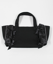 LUDLOW リボントートバッグ ブラック LUDLOW（ラドロー）の「LUDLOW サイドリボンBAG†（トートバッグ