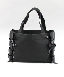 LUDLOW リボントートバッグ ブラック LUDLOW（ラドロー）の「LUDLOW サイドリボンBAG†（トートバッグ