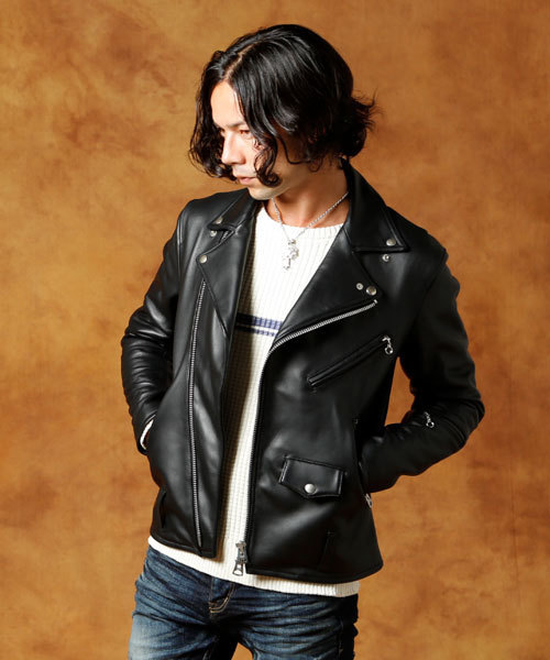 JACKROSE（ジャックローズ）の「UKラムレザー ダブルライダースTYPE-1（ライダースジャケット）」 - WEAR