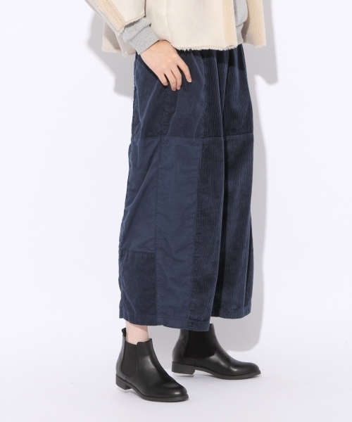 niko and...（ニコアンド）の「3種ハギハギコールパンツ【niko and ...】（その他パンツ・レディース・ライトグレー/ネイビー/グリーン/キャメル/ラベンダー・4/3）」の4枚目の写真