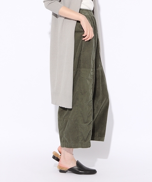 niko and...（ニコアンド）の「3種ハギハギコールパンツ【niko and ...】（その他パンツ・レディース・ライトグレー/ネイビー/グリーン/キャメル/ラベンダー・4/3）」の3枚目の写真