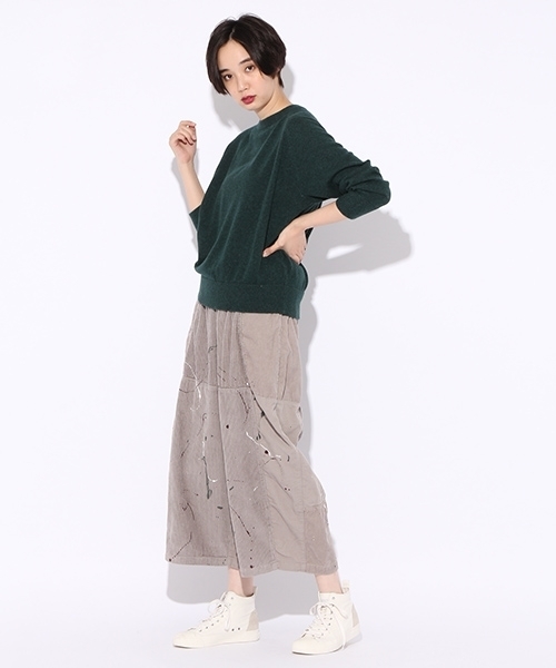 niko and...（ニコアンド）の「3種ハギハギコールパンツ【niko and ...】（その他パンツ・レディース・ライトグレー/ネイビー/グリーン/キャメル/ラベンダー・4/3）」の15枚目の写真