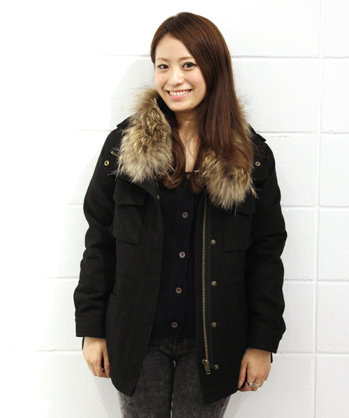 mystic（ミスティック）の「ウールM65（その他アウター・レディース・カーキ/ブラック/キャメル・ﾌﾘ-）」の2枚目の写真