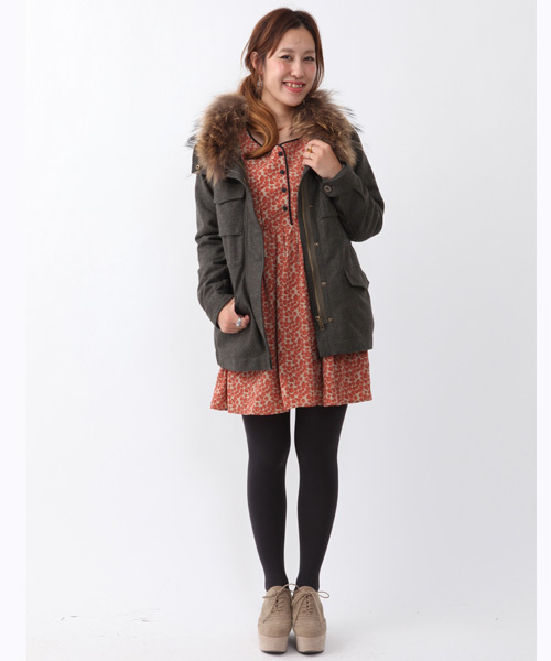 mystic（ミスティック）の「ウールM65（その他アウター・レディース・カーキ/ブラック/キャメル・ﾌﾘ-）」の17枚目の写真