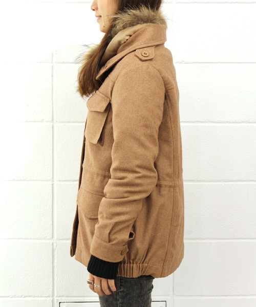 mystic（ミスティック）の「ウールM65（その他アウター・レディース・カーキ/ブラック/キャメル・ﾌﾘ-）」の4枚目の写真