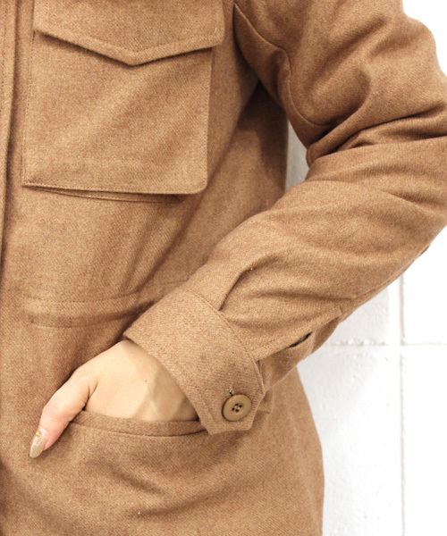 mystic（ミスティック）の「ウールM65（その他アウター・レディース・カーキ/ブラック/キャメル・ﾌﾘ-）」の10枚目の写真