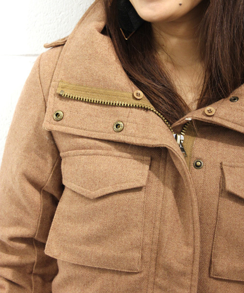 mystic（ミスティック）の「ウールM65（その他アウター・レディース・カーキ/ブラック/キャメル・ﾌﾘ-）」の8枚目の写真