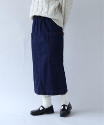 yuni（ユニ　）の「△≪WEB限定≫　ムラ糸デニム　タイトスカート（デニムスカート）」