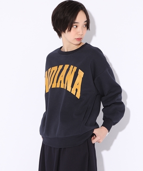 niko and...(ニコアンド)の「オリジナル裏起毛カーブロゴスウェット【niko and ...】(スウェット・レディース・ネイビー/ライトグレー/グレー・MEDIUM/LARGE)」の3枚目の写真