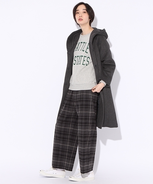 niko and...(ニコアンド)の「オリジナル裏起毛カーブロゴスウェット【niko and ...】(スウェット・レディース・ネイビー/ライトグレー/グレー・MEDIUM/LARGE)」の14枚目の写真