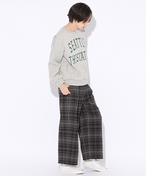 niko and...(ニコアンド)の「オリジナル裏起毛カーブロゴスウェット【niko and ...】(スウェット・レディース・ネイビー/ライトグレー/グレー・MEDIUM/LARGE)」の15枚目の写真