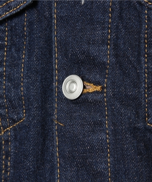 WEGO（ウィゴー）の「ベーシックデニムGジャン（デニムジャケット・メンズ・インディゴブルー/ダークインディゴブルー/ライトインディゴブルー・MEDIUM/LARGE/X-LARGE）」の10枚目の写真