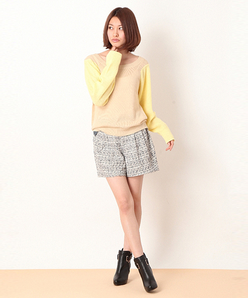 Abahouse Devinette（ドゥヴィネット）の「SPRING TWEED（その他パンツ・レディース・ブルー/イエロー・FREE）」の2枚目の写真