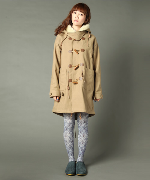 STORAMA（ストラマ）の「【STORAMA】ダッフルモッズコート（ダッフルコート・レディース・ブラック/ベージュ/カーキ・LARGE/MEDIUM/SMALL）」の7枚目の写真