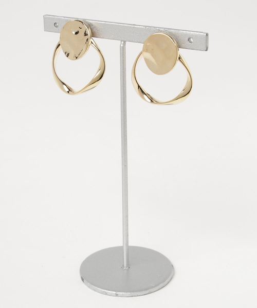 Fun & Daily(ファンアンドデイリー)の「F&D : サークルデザインピアス(ピアス(両耳用)・レディース・シルバー/ゴールド・FREE)」の5枚目の写真